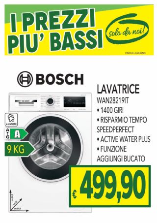 LAVATRICE BOSCH WAN28219IT